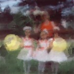 "Девочки с мячами", 2001 - Выполнено в Painter