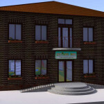 Торговый центр "Детский мир" г. Апшеронск, 2013 - Выполнено в Cinema 4D